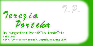 terezia porteka business card